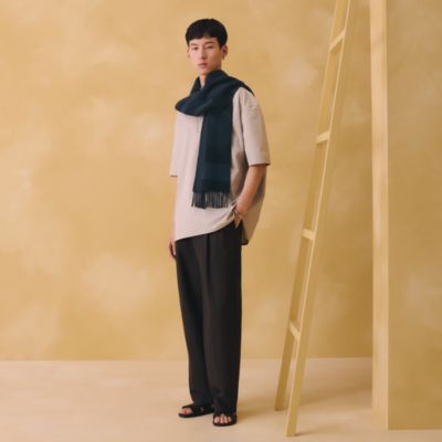 カレH 100 《ブリッド・ドゥ・ガラ・ピクセル》 - グレー | Hermès